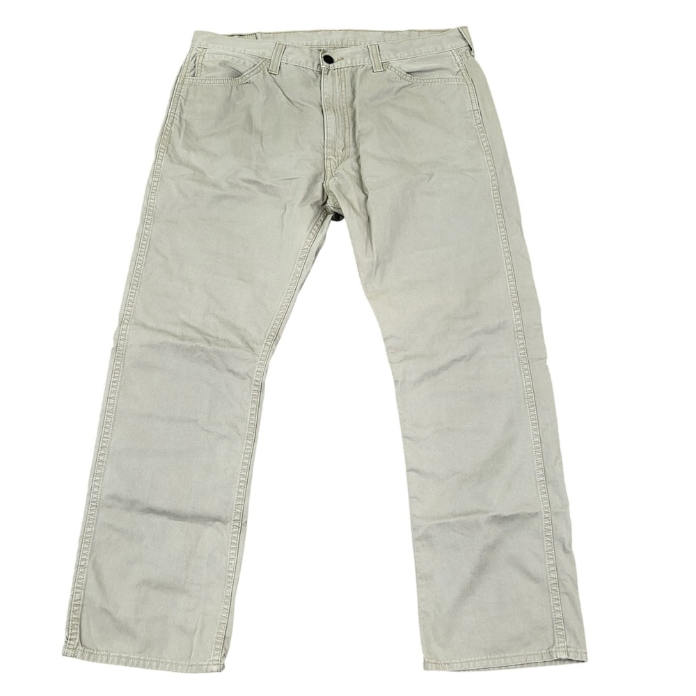 Levi's 513 Slim Straight‎ Pants Mens 38x30 Tan Excellent 100% Cotton Twill